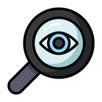Simple Spyware colorful icon. The icon can be used for websites, print templates, presentation templates, illustrations, etc vector