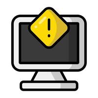 Simple Device Error colorful icon. The icon can be used for websites, print templates, presentation templates, illustrations, etc vector