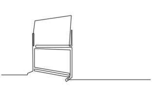 Presentation for work concept continuous line art. vector