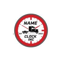 TRUCK CLOCK DESIGN, Clock icon, clock vector