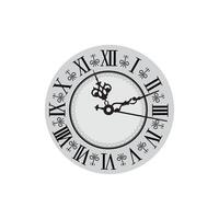 Roman numeral clock, roman clock , clock design vector