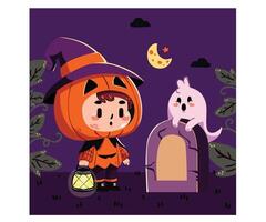 Hand Drawn Halloween Illustration vector