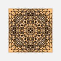hand drawn indian ornament mandala on background style. vector