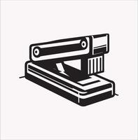 Office Tool Metal Stapler with Curved Jaws and Extractor vector