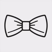 High-Quality Bow Tie Silhouette on a Clean Background vector