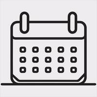 Calendar Silhouette for Print and Web vector
