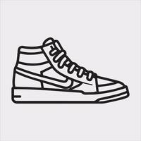 Fashion-Forward Boot Silhouette for Creative Use vector