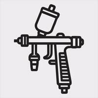High-Definition Paint Spray on White Background vector