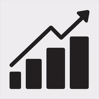 Stylish Bar Chart Design for Financial and Marketing Reports vector