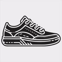 Sophisticated Boot Silhouette on Bright White Canvas vector