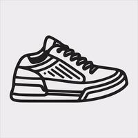 Minimalist Boot Illustration with White Background vector