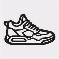 Classic Boot Silhouette Design on a Crisp White Background vector