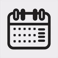 Simple Calendar Graphic Silhouette for Design Projects vector