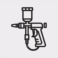 Creative Paint Spray Silhouette for Graphic Design vector