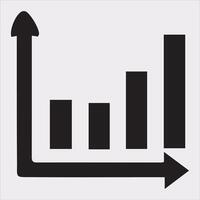 Creative Growth Bar Chart Art for Reports and Analysis vector