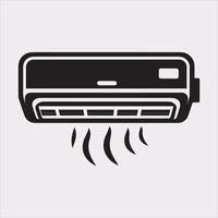 Air Conditioner Silhouette A Must Have for Seasonal Projects vector