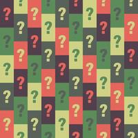 random question mark pattern in colorful squares, mystery box vector
