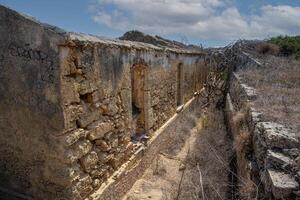 Ancient ruins in the reserve of the plemmirio in Siracusa photo
