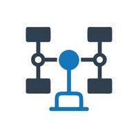 Computer network icon on white background vector