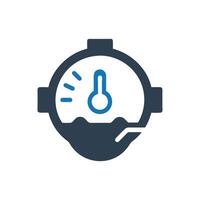 Climate Control Icon on white background vector