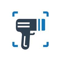 Bar Code Scanner Icon on white background vector