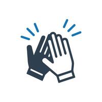 Hands Clapping Icon on white background vector
