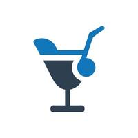 Martini with olive icon on white background vector
