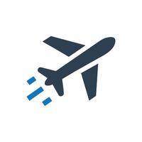 Flight Takeoff Icon on white background vector