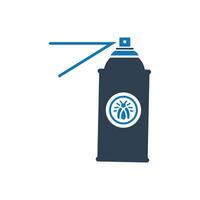 Can of bug spray icon vector