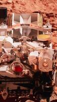 Mars Rover Perseverance exploring the red planet. Elements furnished by NASA. video