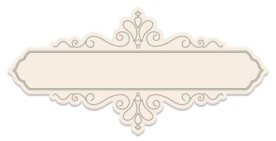 Pink vintage frame, frame for inserting text vector