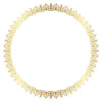 Golden circle. Elegant circle profit. Abstract pattern for graphic element. vector