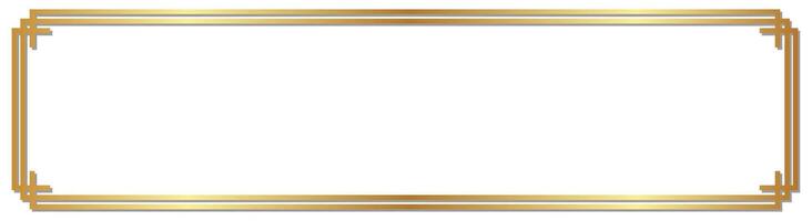 Gradient gold frame vintage horizontal frame Free space for text vector