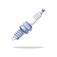 Spark plug isolated on white background vector