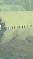 plane crashed on a mountain video