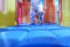 kid's walk playground down view photo