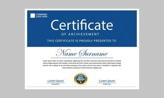 Simple employee of the month certificate vector