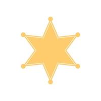 sheriff badge icon vector