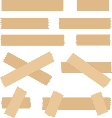 Set of Brown Adhesive Tape