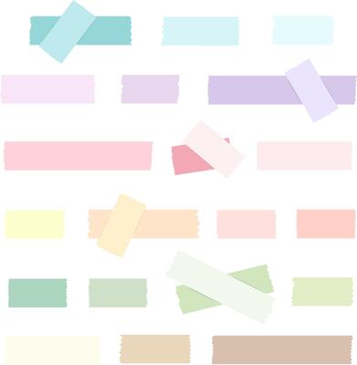 Set of Colorful Adhesive Tape