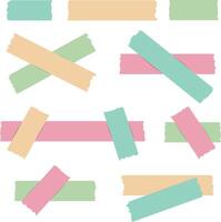 Set of Colorful Tape vector