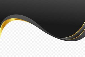Decorative background border in Black and gold for headers and footers. vector