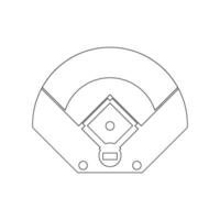 Baseball field icon design vector
