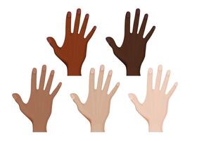 Front side of hands illustration design. vector