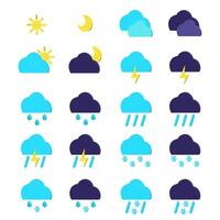 3d infographic weather icons for web application. Symbols forecast set UX UI design. vector