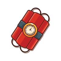 Timer dynamite. cartoon illustration. vector