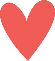 Simple yet eye catching graphic showing a big red heart, conveying feelings of love, romance, and affection. Perfect for valentines day or any love related project vector