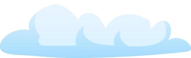 A collection of soft fluffy white clouds drifts gracefully in a clear blue sky on a sunny day creating a serene backdrop near the oceans edge vector