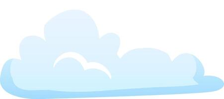 A fluffy cloud glides through a serene blue sky capturing sunlight and adding a touch of beauty to the afternoon atmosphere creating a peaceful backdrop vector