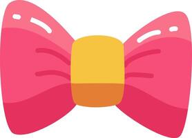 This vibrant pink bow with a yellow center is perfect for various craft projects fashion accessories or hair embellishments adding a cheerful touch to any item vector